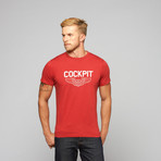 Cockpit Logo Tee // Red (S)