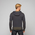 Hoodie // Navy + Olive (M)