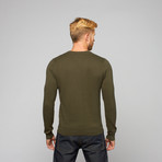 Birdseye Sweater // Olive (M)