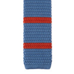 Striped Knit Tie // Lake