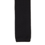 Solid Knit Tie // Black