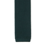 Solid Knit Tie // Olive