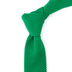 Solid Knit Tie // Green