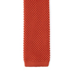 Solid Knit Tie // Orange