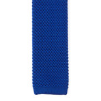 Solid Knit Tie // Blue