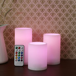 LampLust // Color Changing Flameless Candles // Set of 3