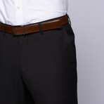 Wool Two-Button Slim Fit Suit // Black (US: 38L / 32" Waist)