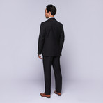 Wool Two-Button Slim Fit Suit // Black (US: 36R / 30” Waist)