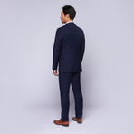 Wool Two-Button Slim Fit Suit // Blue (US: 40S / 34" Waist)