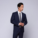 Wool Two-Button Slim Fit Suit // Blue (US: 32R / 26” Waist)