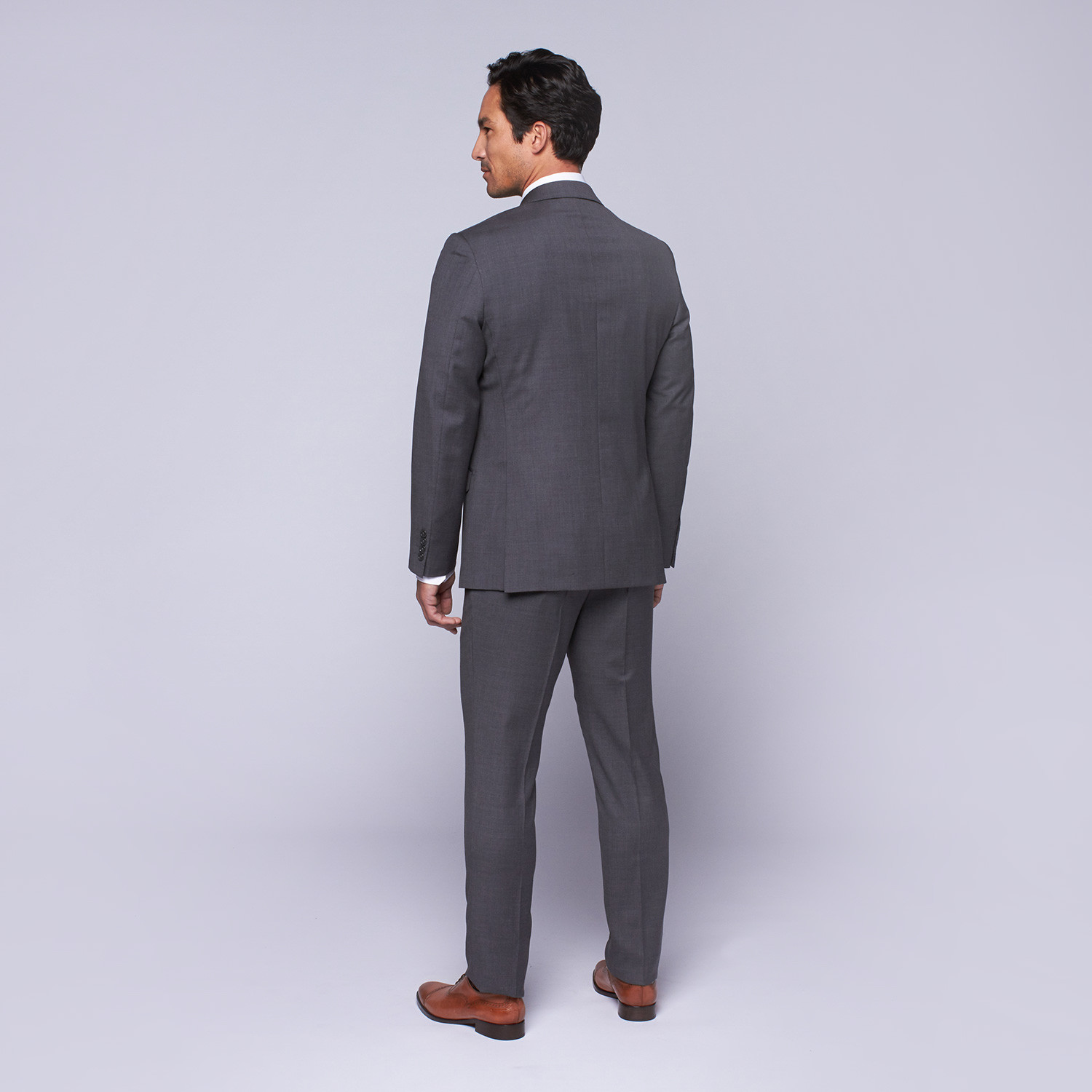 Wool Two-Button Slim Fit Suit // Grey (US: 32R / 26” Waist) - Trend ...