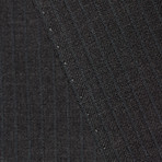 Wool Two-Button Slim Fit Suit // Grey Mini Stripe (US: 34R / 28” Waist)