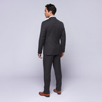 Wool Two-Button Slim Fit Suit // Charcoal (US: 38L / 32" Waist)
