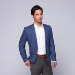 Trend Maxman // Wool Two-Button Slim Fit Sportcoat // Blue Check (US: 38R)