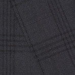 Wool Two-Button Slim Fit Suit // Navy Plaid (US: 36R / 30” Waist)