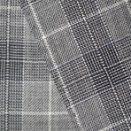 Wool Two-Button Slim Fit Suit // Grey Plaid (US: 38L / 32" Waist)