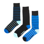 Nigel Dress Sock // Royal // Pack of 3