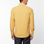 Grid Pattern Button-Up // Yellow (S)