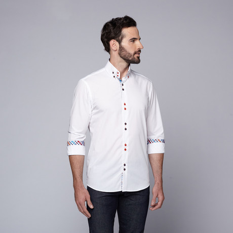 Johnny D. Button-Up Shirt // White (S)