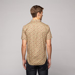 Poplin Print Shirt // Tan (XS)