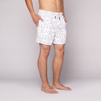 Dive Swim Short // White (M)