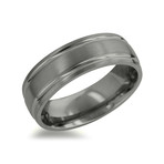 High Polish Titanium Ring Wedding Band // Matte Finish (Size 7)