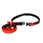 3-In-1 Hands-Free Leash With Built-In Short Lead // Neon Orange & Black (Small/Medium Dogs)