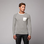 Bentley Striped Tee // Winter White (XS)