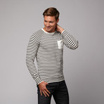 Bentley Striped Tee // Winter White (XS)