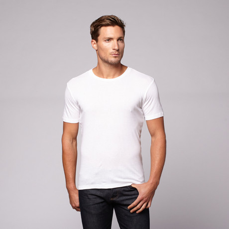 Heavyweight Scoop Neck // Solid White (S)