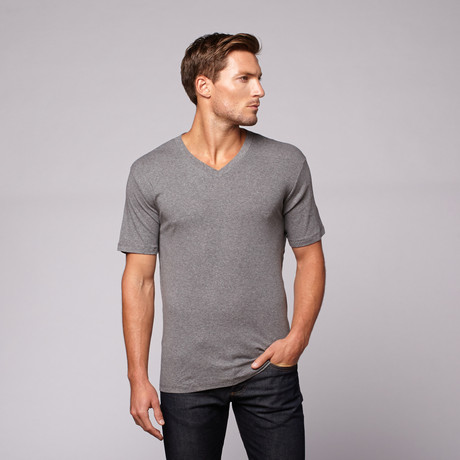 Classic V-Neck Tee // Slate Grey (S)