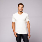 Classic V-Neck Tee // Off White (L)