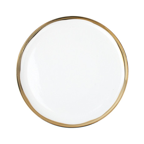 Dauville Dinner Plates // Set of Four (Gold)