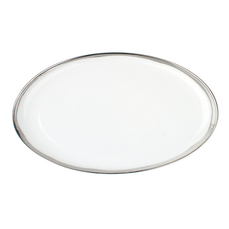 Dauville Oval Platter // Platinum (Large)