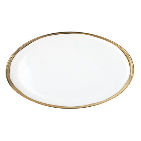 Dauville Oval Platter // Gold (Small)