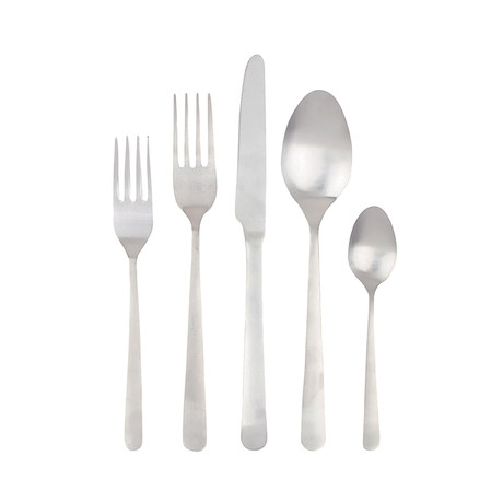 Oslo Cutlery Set with Cocktail Fork // Stainless Steel