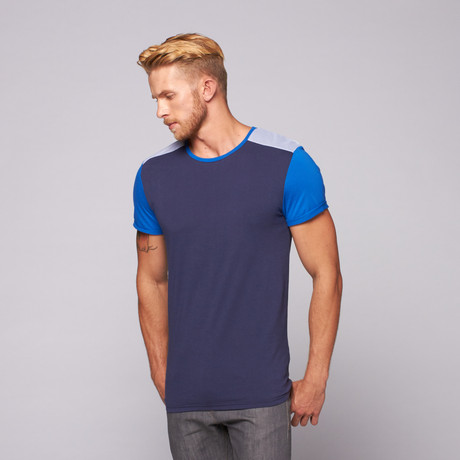 Knoxville Colorblock Tee // Navy (S)