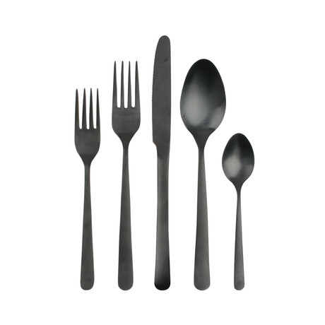 Oslo Cutlery Set (Matte Black)