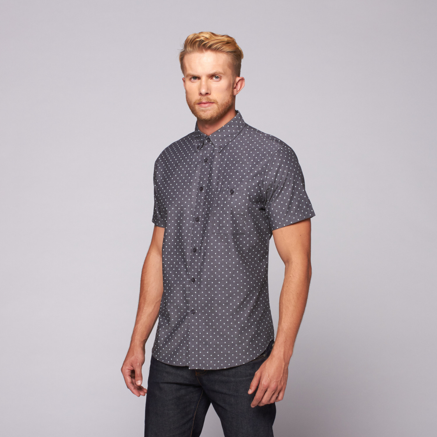 Grady Button Down Shirt // Charcoal (L) - Sovereign Code - Touch of Modern