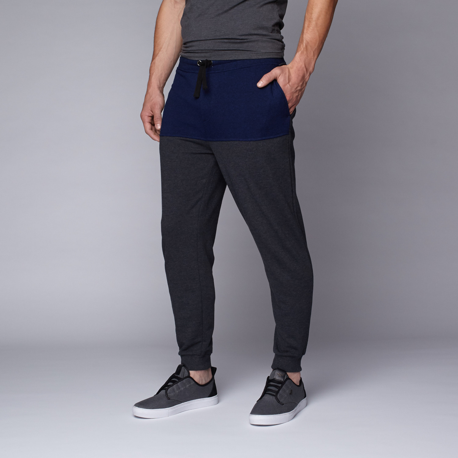 Drake Color-Blocked Jogger // Navy Charcoal (S) - Sovereign Code ...