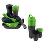 Pack-Up Eat + Drink Kit (Green + Black)