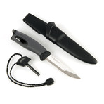 Swedish FireKnife + Pack-Up Drink Kit // Black (Green + Black)