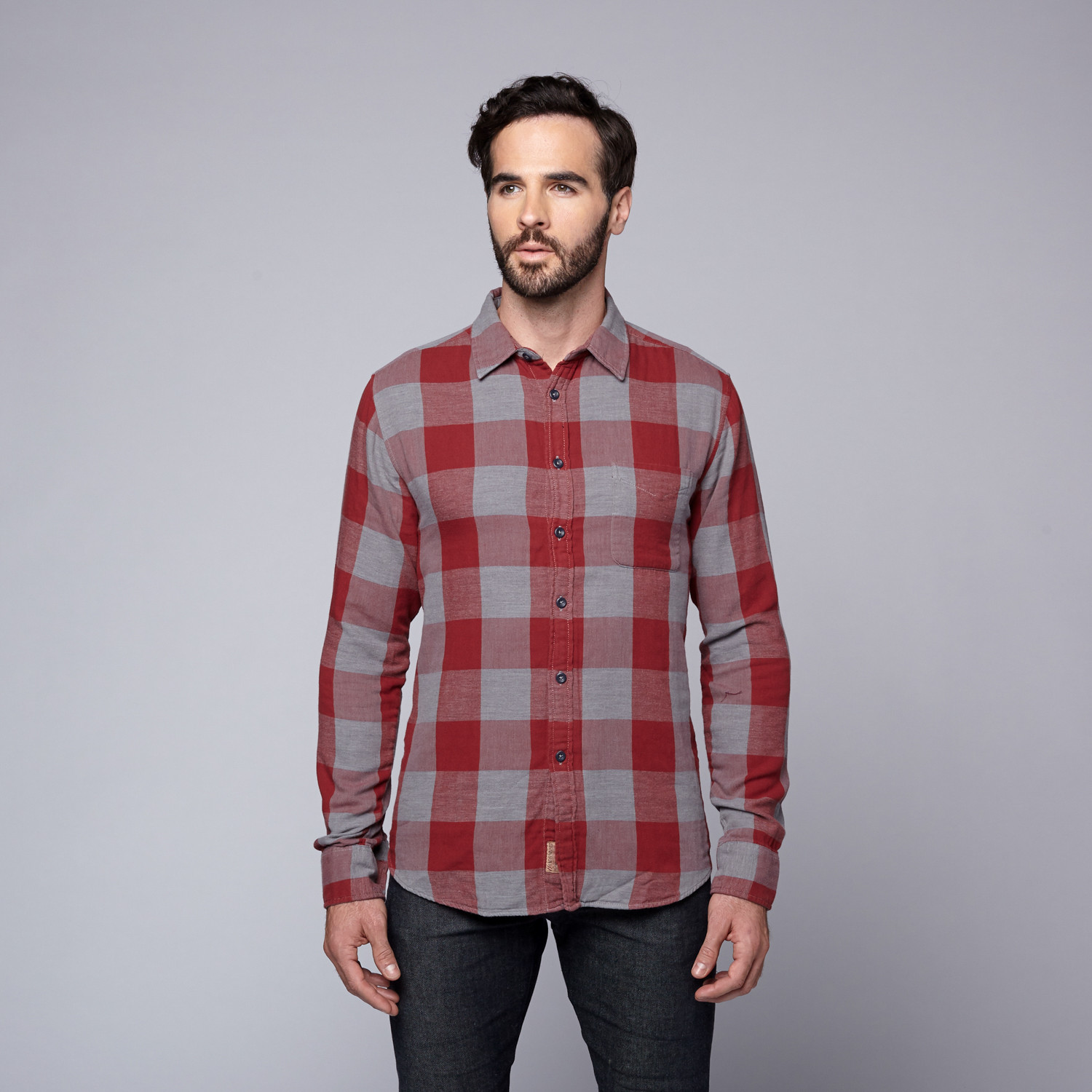 Flannel // Red + Grey (S) - Patria Mardini - Touch of Modern