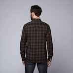 Western Twill Shirt // Grey + Navy + Red (S)