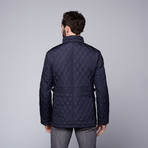 Quilted Jacket // Navy (XL)