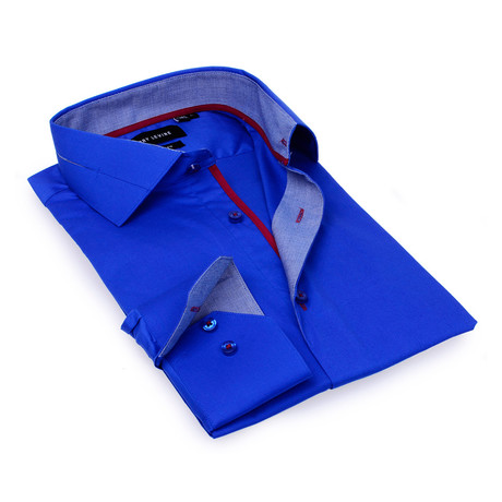 Button-Up Dress Shirt // Royal Blue (S)