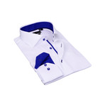 Classic Shirt // White + Royal Blue (3XL)