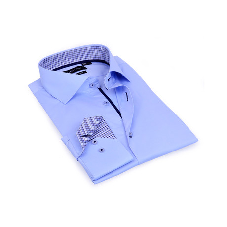 Classic Shirt // Blue Herringbone (S)