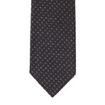 Silk Weave Tie // Black + Charcoal