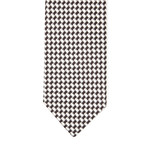 Silk Marble Weave Tie // Black + White